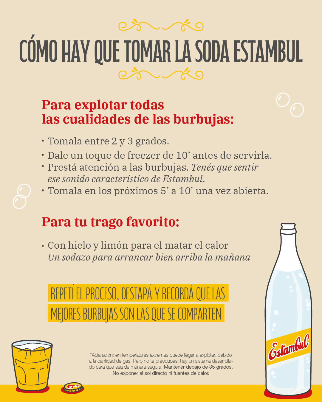 Como tomar la soda
